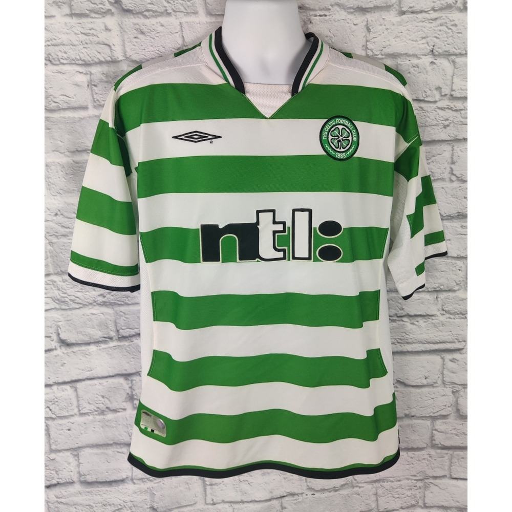 Umbro DriWool Authentic Celtic Football Club Soccer Jersey, Size Large